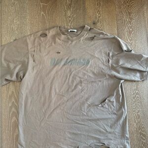 Distressed olive green T-Shirt